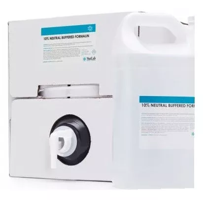 StatLab Medical Products Histology Reagent Neutral Buffered Formalin Fixative 10% 1 gal. - Case of 4 - 28600-1-CS