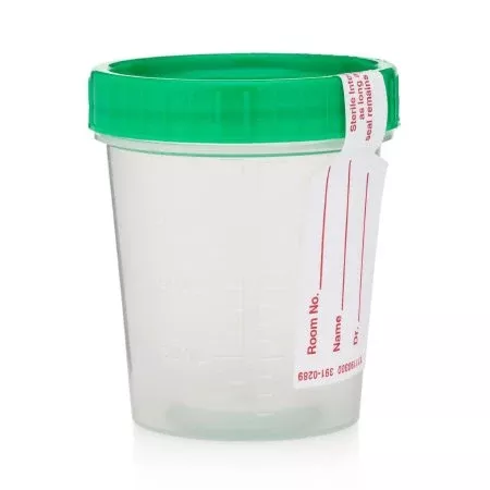 StatLab Medical Products Specimen Container 120 mL (4 oz.) Screw Cap Patient Information Sterile - Case of 100 - CT1019-B-CS