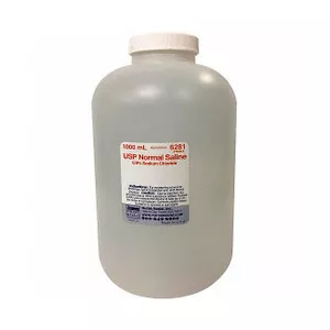 Stericare Solutions 6281 - USP Normal Sterile Saline Screw Top Container 1000mL
