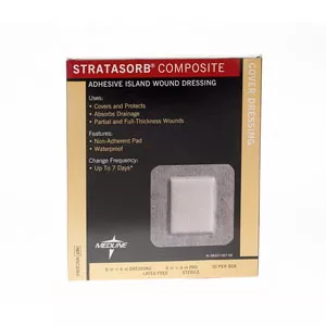 Stratasorb Composite Island Dressing, 6" X 6"- Each of 1
