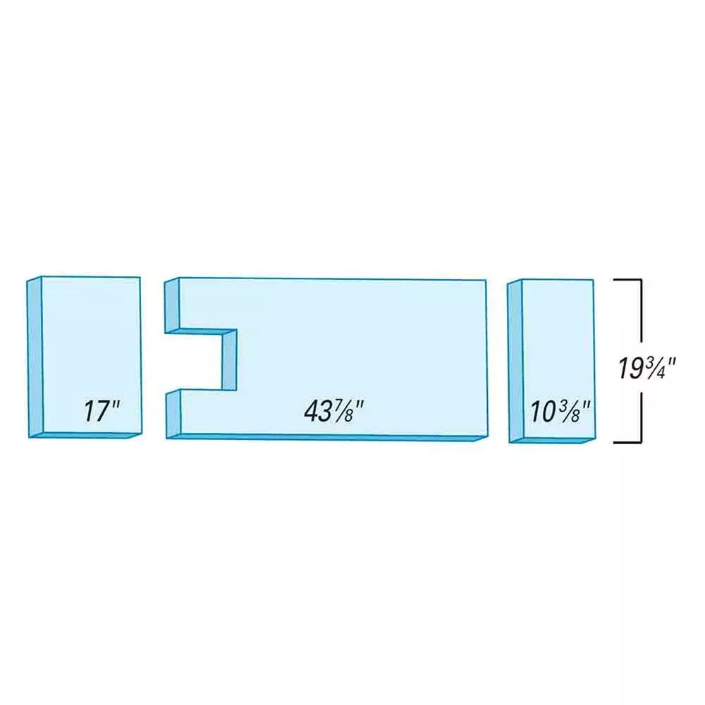 Support Surfaces for Shampaine 1400/1500/1900 Support Surface for Shampaine 1400/1500/1900, Basic - 910248SBW