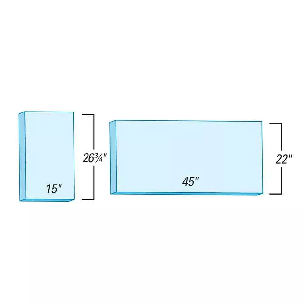 Support Surfaces for Shampaine 2605 NLB, 2-Piece Support Surface for Shampaine 2605 NLH, 2-pc., Basic - 910265SBW