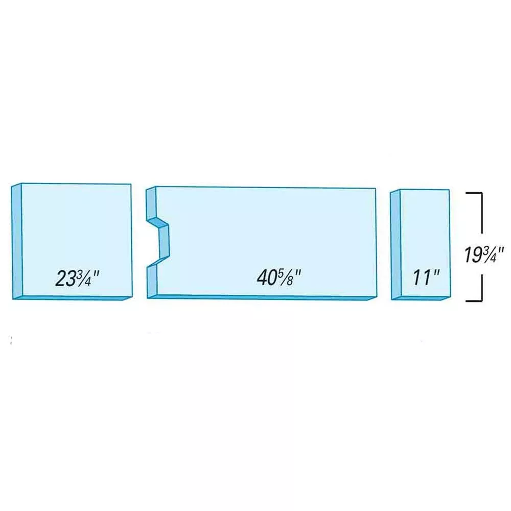 Support Surfaces for Skytron 6001 with Foot Cutout Support Surface for Skytron 6001 with Foot Cutout, Premium - 910260FBW