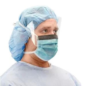 Surgical Face Mask, Fog-free, With Eyeshield- Box of 25
