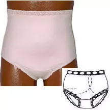 Team Options 80001-S-L - OPTIONS Ladies' Basic with Built-In Barrier/Support, Light Yellow, Left Stoma, Small 4-5, Hips 33" - 37"