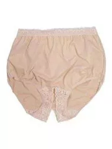 Team Options 81001-L-C - OPTIONS Split-Lace Crotch with Built-In Barrier/Support, Light Yellow, Center Stoma, Large 8-9, Hips 41" - 45"