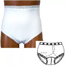 Team Options 81204ML - White, Med Size 6/7, Left, Split Crotch, C