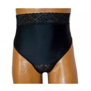 Team Options 83202SD - OPTIONS Ladies' Backless with Split-Lace Crotch and Built-In Barrier/Support, Black, Dual, Small 4-5, Hips 33" - 37"