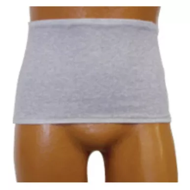 Team Options 93206XXLL - OPTIONS Mens' Brief with Built-In Barrier/Support, Light Gray, Left Stoma, 2X-Large