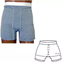 Team Options 94006MC - OPTIONS Men's Brief with Built-In Barrier/Support, White, Dual Stoma, X-Large 10, Hips 45" - 47"