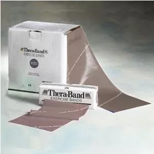 Thera-band Professional Resistance Band, Tan/extra Thin, 50 Yard Dispenser Box- Box of 1