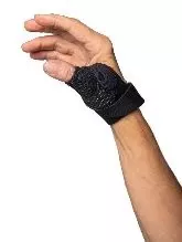 Thumb Brace CMC Controller Plus™ Adult Small / Medium Hook and Loop Strap Closure Left Hand Black- Default Title