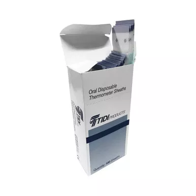 Tidi 20633 - Axillary / Oral / Rectal Thermometer Probe Cover Tidi For use with Digital Thermometer 100 per Box