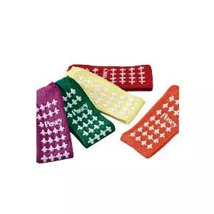Tidi 6239LO - Fall Management Slipper Socks Posey Large Orange Ankle High