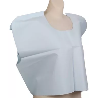 Tidi Products 910517 - Exam Cape Tidi Blue X-Large Front / Back Opening Without Closure Unisex Disposable