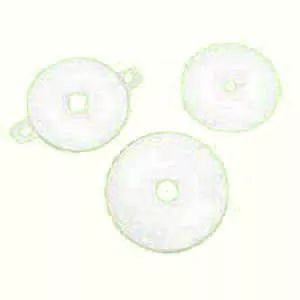 Torbot 2456-08 - 3" Rnd Hypalon Soft White Face Plate, Flat, 1"