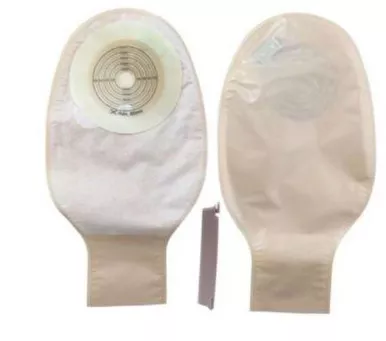 Torbot MS606F - Special Custom White Reusable Ileostomy Pouch 3 1/2" Base 1-3/8" I.D.