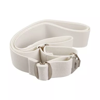Torbot TT436-SP - Adjustable White Belting, 1" Wide, 30 Ft