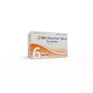 Ultra-fine Micro Pen Needles 32g X 1/4" (6mm) 100 Count- Box of 100