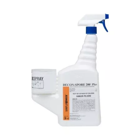 Veltek Associates DECON-SPORE 200 Plus Surface Disinfectant Cleaner Peroxide Based Pump Spray Liquid 16 oz. Bottle Scented Sterile - Case of 12 - DS200-06-16Z-03-CS