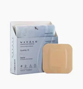 Vitale Adhesive Foam Dressing, 6" X 6"- 1 Each