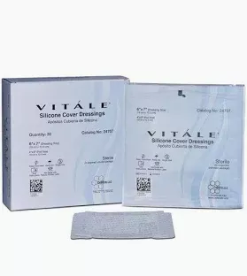 Vitale Silicone Cover Dressings, 6" X 7"- 1 Each