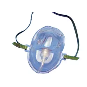 Vyaire 1200 - AirLife Medium Concentration Vinyl Oxygen Mask Medium, Clear