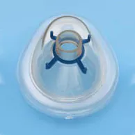 Vyaire 2K8054 - AirLife Disposable Resuscitation Face Mask with Blue Hook Ring, Medium, Adult