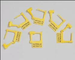Waterloo Industries Tamper Evident Locking Tag Snap-Lock Yellow Plastic - CT/100 - PS-100-CT
