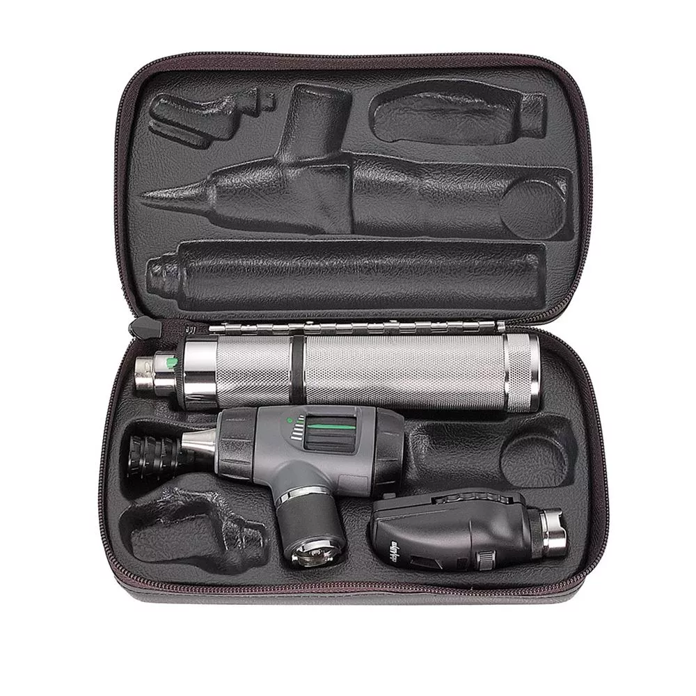 Welch Allyn 3.5V Halogen Diagnostic Sets Diagnostic Set w/Std. Ophthalmoscope Head, MV/TI Otoscope Head, PI Handle - 932303