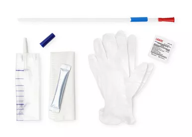 Wellspect 5351200 - SimPro Set Tiemann Coude Closed System Intermittent Catheter, 12 Fr, 16"