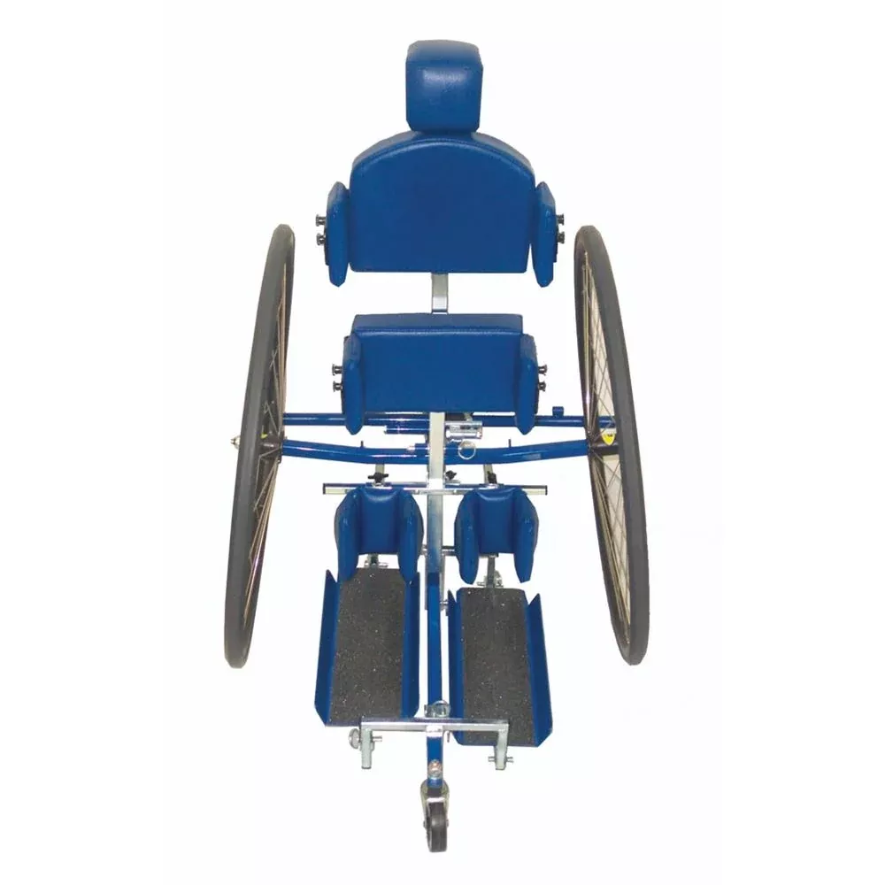 Wheelie Mobile Prone Stand Wheelie I, Blue Frame, Red Upholstery - 73097/BLUFR/REDUP