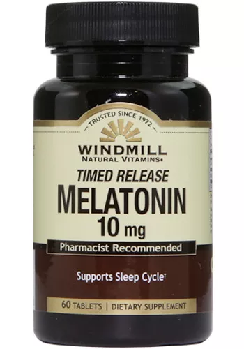 Windmill Health 392 - Melatonin 10 mg Tablets (60 Count)