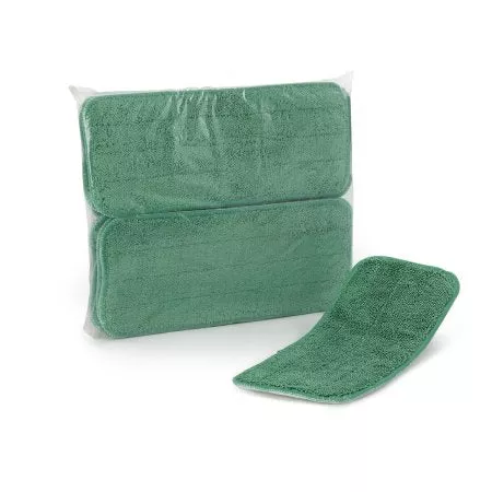 Wiper Central USA Wet Mop Pad Bound Edge Green Polyester / Polyamide Reusable - Case of 10 - M830013G-CS