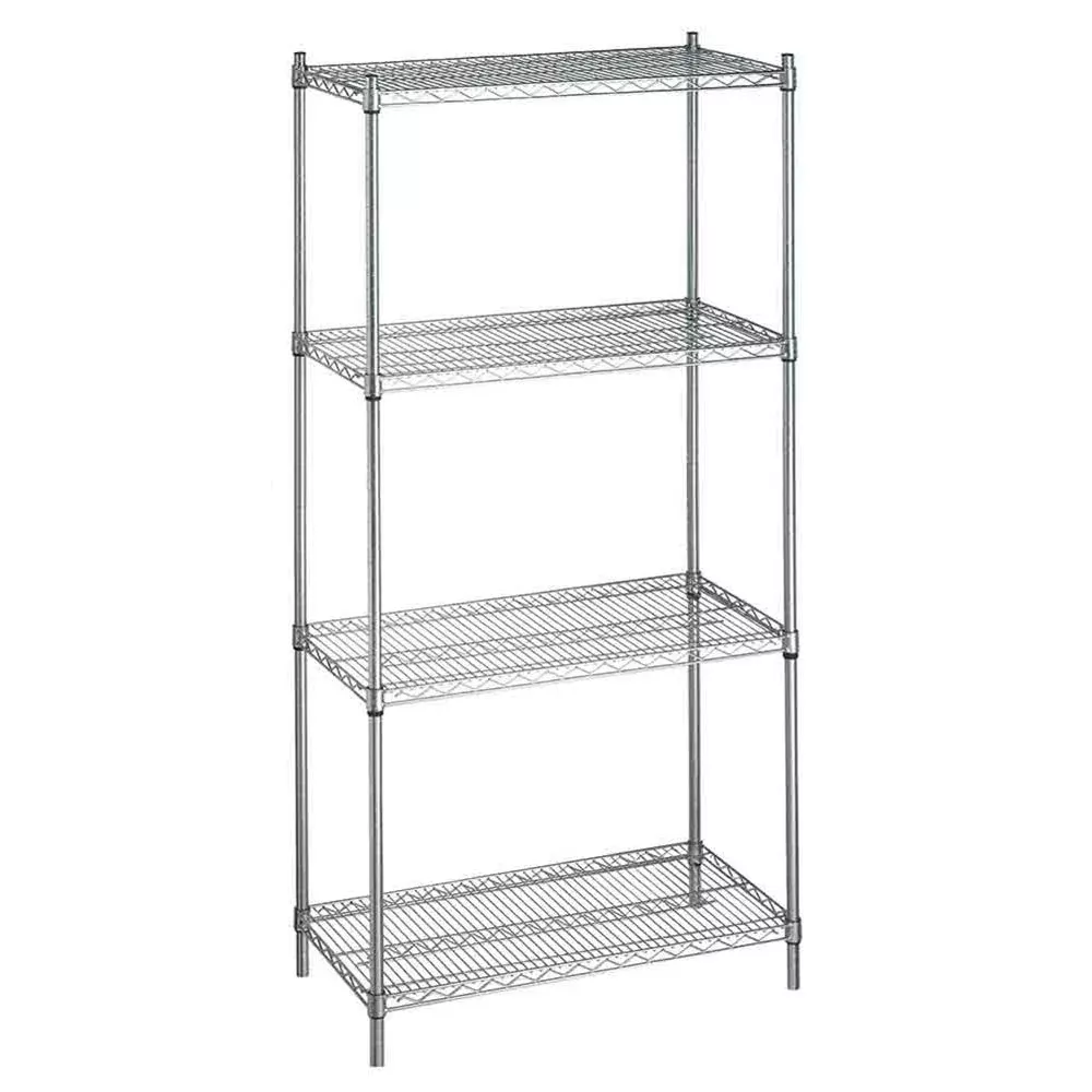 Wire Shelving Wire Shelving w/Solid Bottom, 48"W x 72"H x 18"D - 935058