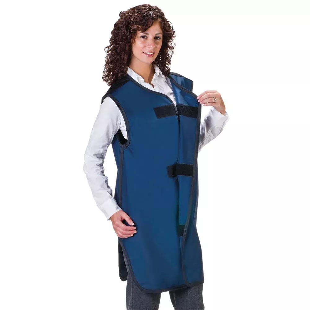 Wolf Special Procedure Lead-Free Apron, Front Closure Special Procedure Apron, Lightweight Lead-Free, Shimmering Green, Large - 937729/SGREN/LG