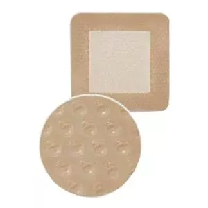 Zenifoam-ag Gentle Border Polyurethane Foam Dressing With Silicone Adhesive Border And Silver, 4" X 4"- 1 Each